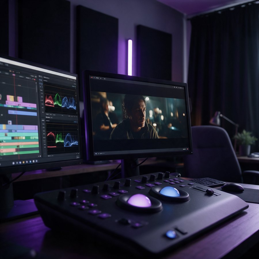 Vava Medya video ve post prodüksiyon çalışması – renk düzenleme masası