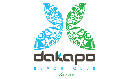 Dakapo Beach Club Kemer logosu — Yeme-İçme sektöründe Vava Medya referansı